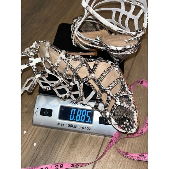 Schutz Snake Print Strappy Heels Womens size 8.5 - Picture 8 of 8